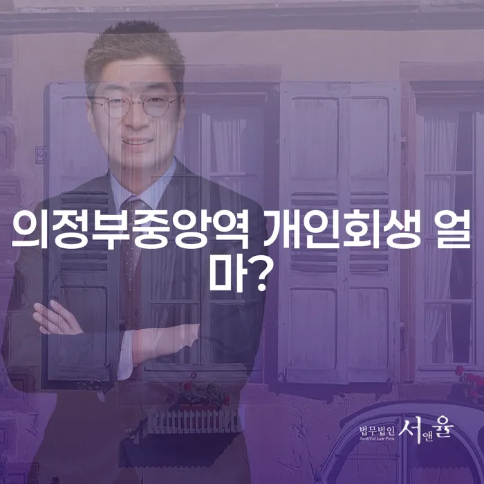 의정부중앙역 개인회생 얼마?
