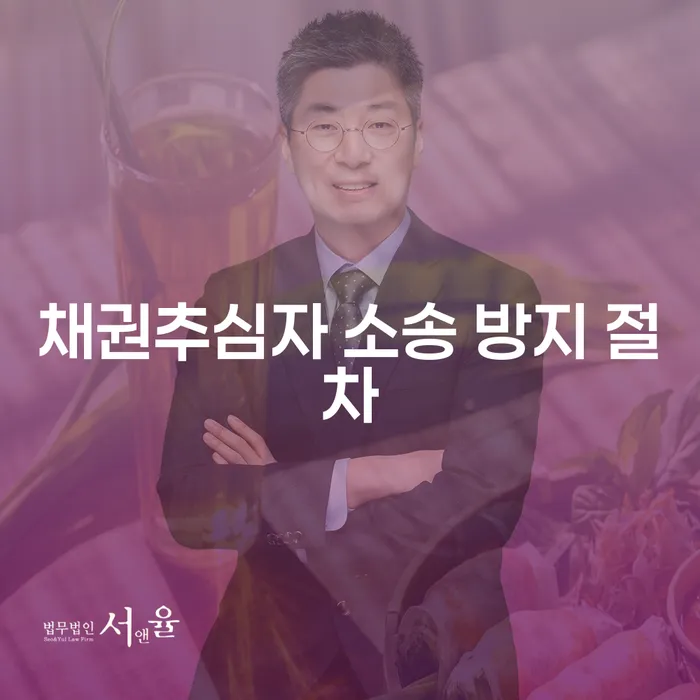 채권추심자 소송 방지 절차, 어떻게 준비해야 할까요?