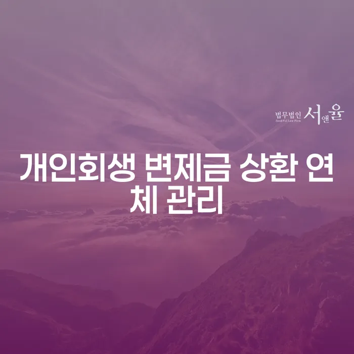 개인회생 변제금 상환 연체: 어떻게 관리할 수 있을까?