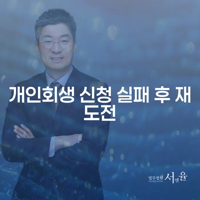 개인회생 신청 실패 후 재도전, 어떻게 해야 할까요?